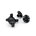 Șuruburi vizor cască 100% Status Visor Screw Kit - negru