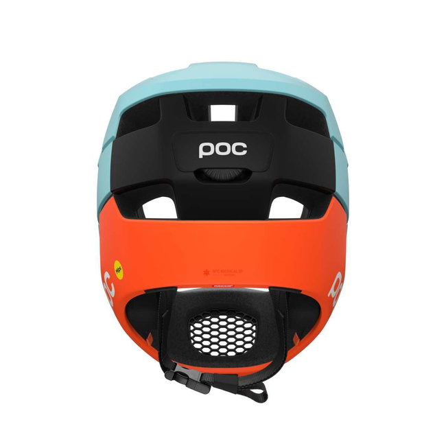 Cască MTB fullface POC Otocon Race MIPS - Indicolite Blue Matt/Carnelian Orange Matt