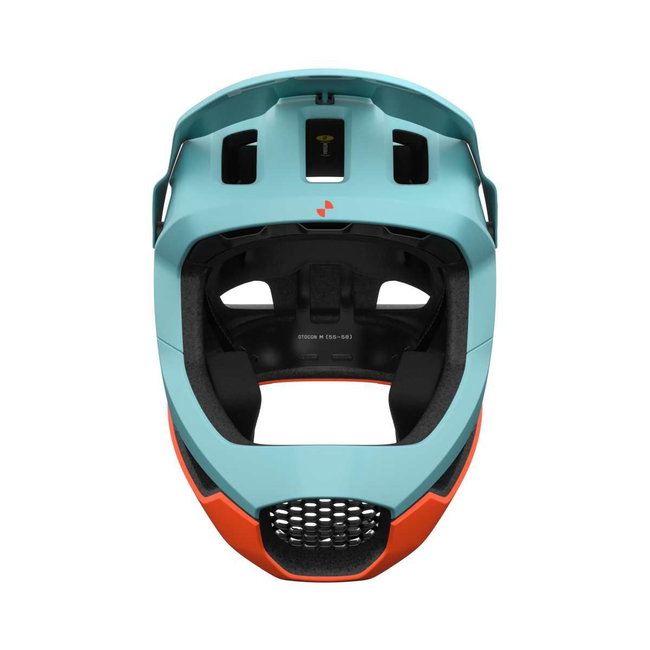 Cască MTB fullface POC Otocon Race MIPS - Indicolite Blue Matt/Carnelian Orange Matt