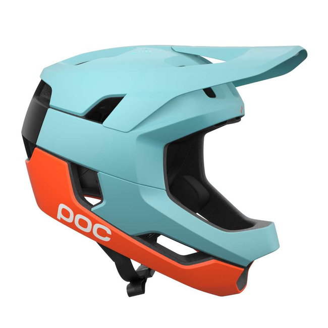 Cască MTB fullface POC Otocon Race MIPS - Indicolite Blue Matt/Carnelian Orange Matt
