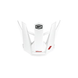 Vizor cască 100% Aircraft 2 Replacement Visor w/Snap - roșu/alb