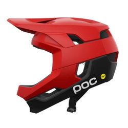 Cască MTB fullface POC Otocon Race MIPS - Prismane Red Matt/Uranium Black Matt