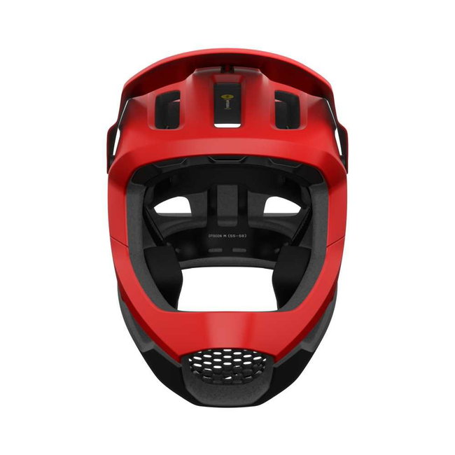 Cască MTB fullface POC Otocon Race MIPS - Prismane Red Matt/Uranium Black Matt