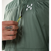 Haglöfs Nallo Touring Hybrid Mid – Geacă strat intermediar hibridă pentru tură de schi - Verde Chlorophyll Green