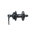 Butuc fata Shimano Deore HB-M525-A, disc 6 suruburi, QR, negru, 36H, OLD 100mm, ax 108mm, QR 133mm