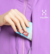 Haglöfs Discover Touring Jacket W – Jachetă softshell pentru ture de schi - Mov/gri