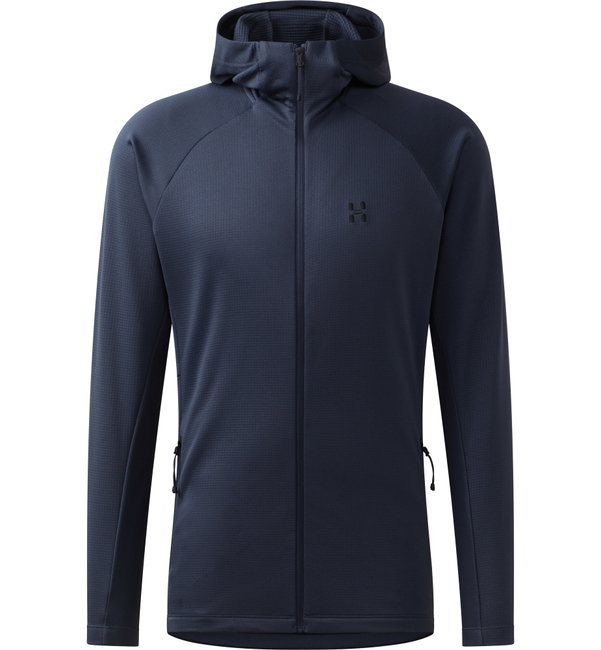 Haglöfs Korp Mid Hood – Hanorac fleece de strat mediu - Albastru închis Tarn Blue