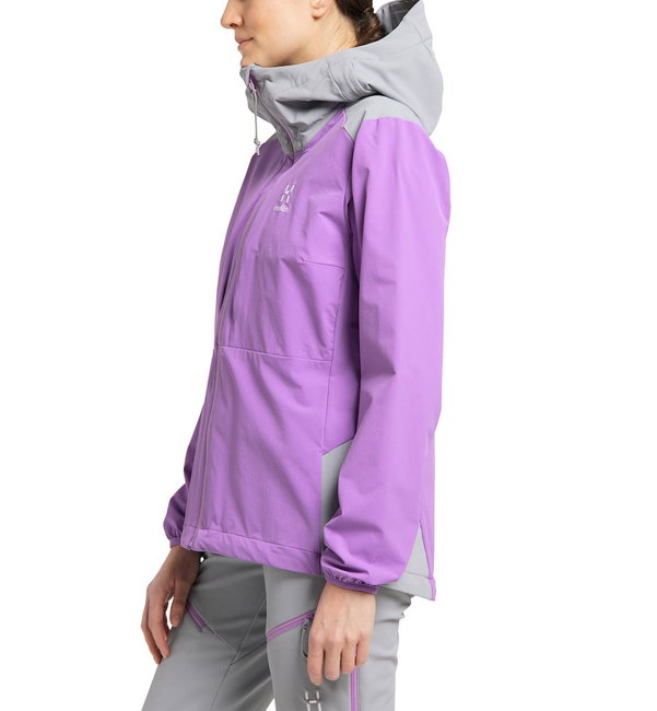 Haglöfs Discover Touring Jacket W – Jachetă softshell pentru ture de schi - Mov/gri
