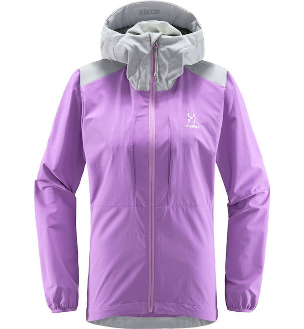 Haglöfs Discover Touring Jacket W – Jachetă softshell pentru ture de schi - Mov/gri