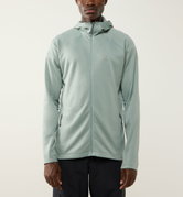 Haglöfs Korp Mid Hood – Hanorac fleece de strat mediu - Verde deschis Dew Green