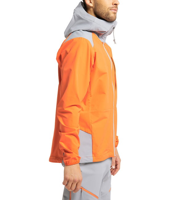 Haglöfs Discover Touring Jacket – Jachetă softshell pentru ture de schi - Portocaliu/gri