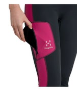 Haglöfs L.I.M Winter Tights W – Colanți compresivi de iarnă - Gri închis/roz