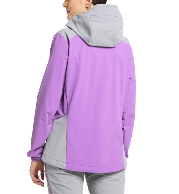Haglöfs Discover Touring Jacket W – Jachetă softshell pentru ture de schi - Mov/gri