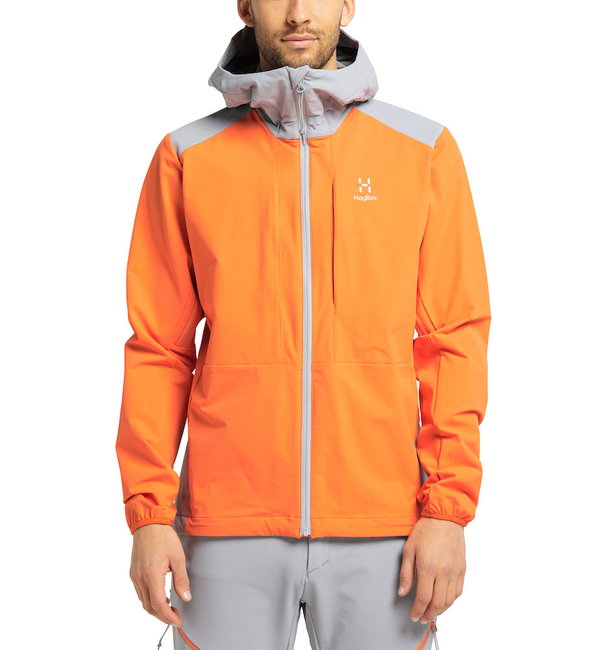 Haglöfs Discover Touring Jacket – Jachetă softshell pentru ture de schi - Portocaliu/gri