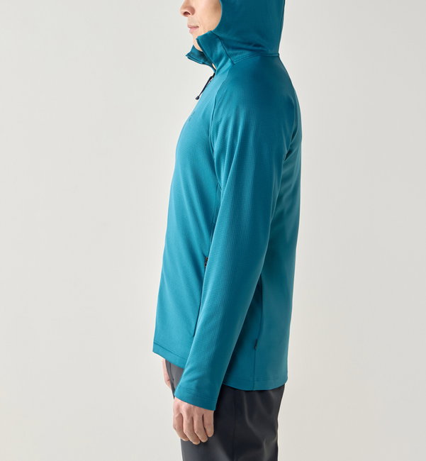 Haglöfs Korp Mid Hood – Hanorac fleece de strat mediu - Verde Deep Teal