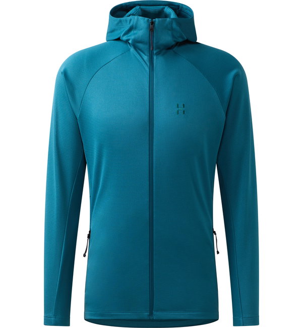 Haglöfs Korp Mid Hood – Hanorac fleece de strat mediu - Verde Deep Teal