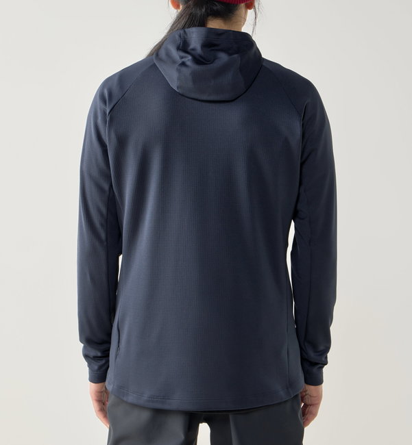 Haglöfs Korp Mid Hood – Hanorac fleece de strat mediu - Albastru închis Tarn Blue