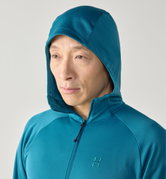 Haglöfs Korp Mid Hood – Hanorac fleece de strat mediu - Verde Deep Teal