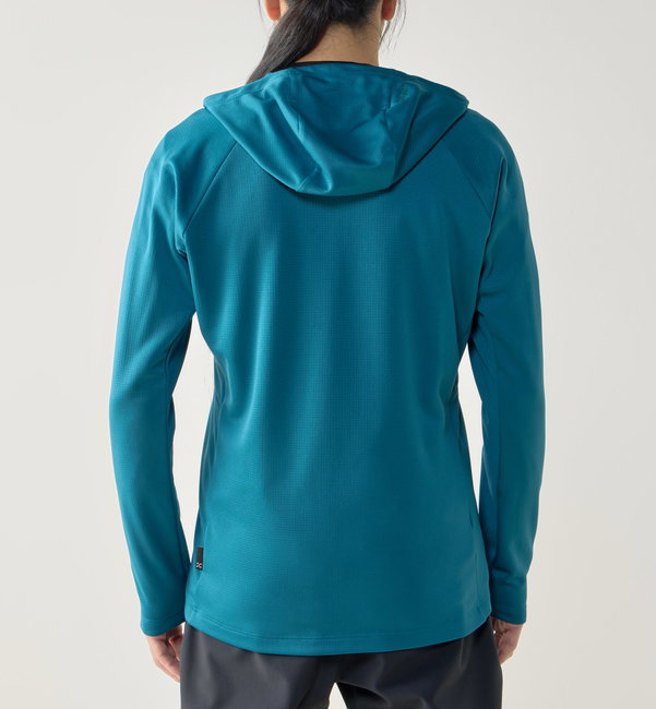 Haglöfs Korp Mid Hood – Hanorac fleece de strat mediu - Verde Deep Teal