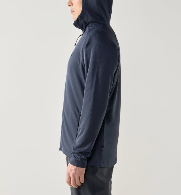 Haglöfs Korp Mid Hood – Hanorac fleece de strat mediu - Albastru închis Tarn Blue