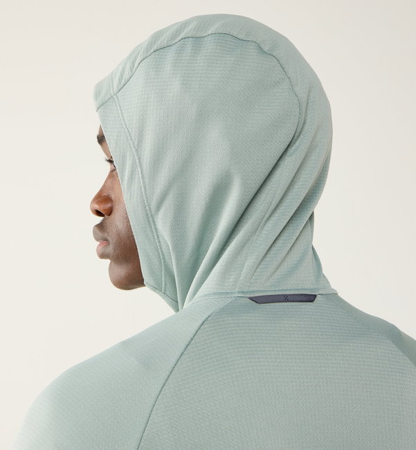 Haglöfs Korp Mid Hood – Hanorac fleece de strat mediu - Verde deschis Dew Green