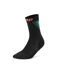 Șosete compresie CEP Run Edition Halo Mid Cut W - negru/verde | alergare