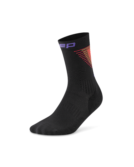 Șosete compresie CEP Run Edition Halo Mid Cut W - negru/roșu | alergare