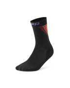 Șosete compresie CEP Run Edition Halo Mid Cut - negru/roșu | alergare
