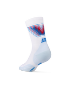 Șosete compresie CEP Run Edition Halo Mid Cut W - alb/albastru | alergare