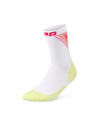 Șosete compresie CEP Run Edition Halo Mid Cut - alb/lime | alergare