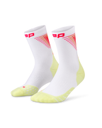 Șosete compresie CEP Run Edition Halo Mid Cut - alb/lime | alergare
