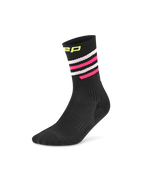Șosete compresie CEP Run Edition Spiral Mid Cut - negru/roz/lime | alergare