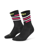 Șosete compresie CEP Run Edition Spiral Mid Cut - negru/roz/lime | alergare