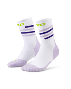 Șosete compresie CEP Run Edition Spiral Mid Cut W - alb/lila/lime | alergare