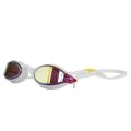 Finis - ochelari inot pentru triatlon Hayden Goggles - alb cu lentila oglinda mov