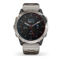 Garmin fenix 8 SOLAR Sapphire 47mm - smartwatch premium GPS argintiu Titanium