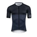 Force - tricou ciclism pentru copii Square jersey - albastru gri verde fluo