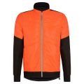Ziener - bluza ciclism cu maneca lunga pentru barbati Nadin jersey - negru gri portocaliu