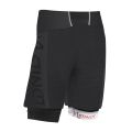 Instinct - Pantaloni scurti maraton barbati - Trail Short Marathon 2-in-1 - Negru