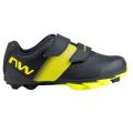 Northwave Spike 3 - pantofi ciclism MTB XC - negru galben fluo