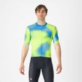 Castelli - tricou ciclism maneca scurta copii - Aero Kid Jersey - verde lime | albastru