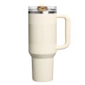 Stanley - termos tip sticla cu pai - Iceflow Flip Straw Tumbler 2.0 - alb - 0.89 L