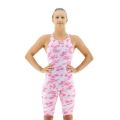 TYR Costum Trisuit Femei cu fermoar Gri-Roz