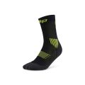 CEP - sosete compresie scurte barbati The Run Socks No show - verde inchis maslina
