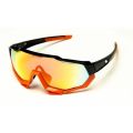 Ochelari Bikefun Vector gri, lentile policarbonat fumuriu, flash mirror C3