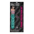 Muc-Off - Kit reparatie fisura anvelopa bicicleta Stealth Tubeless Puncture Plug - albastru verde irizat