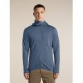 Hanorac Merino Icebreaker 260 Quantum Zip Hood - verde Sphagnum