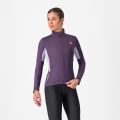 Castelli Sorpresa Jersey FZ - bluza ciclism pentru femei cu maneca lunga - magenta-portocaliu