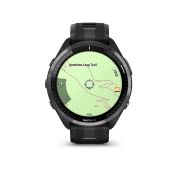 Garmin Forerunner 965 ceas multisport GPS AMOLED - gri titan DLC curea neagră