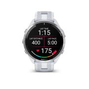 Garmin Forerunner 965 ceas multisport GPS AMOLED - argintiu titan curea albă
